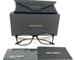 Dolce &amp; Gabbana Eyeglasses Frames DG3347 501 Black Gold Cat Eye 54-16-145 - £66.88 GBP
