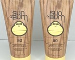 Lot of 2 Sun Bum SPF 50 Moisturizing Sunscreen Lotion 6 Oz NEW Vegan *READ* - £11.64 GBP