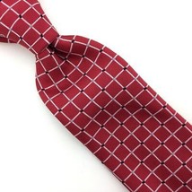 Chaps by Ralph Lauren Tie Red Square Grid Poly Necktie 8to 3 Years Boys #I22 New - £14.18 GBP