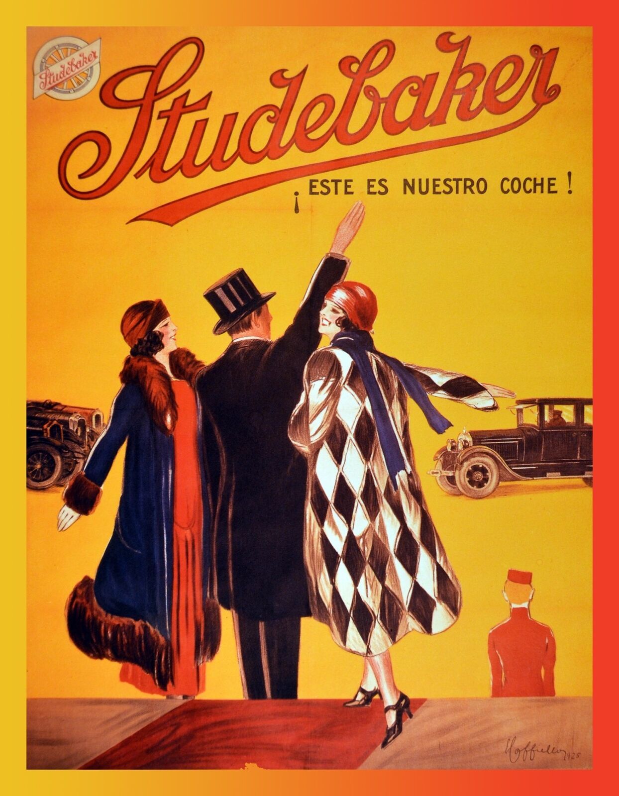 10772.Poster decoration.Home interior.Room art wall design.Studebaker print ad