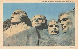 Postcard Mt. Rushmore National Memorial Monument Black Hills South Dakota SD F14 - £2.79 GBP
