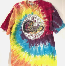 CHICAGO Vintage Heart of Tour 1999 Concert Rock Unisex Music Tie Dye T-Shirt XL - £42.28 GBP