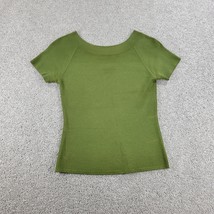 Joseph A Basic Shirt Womens S Green Plain Stretch Fit Pullover Scoop Neck Layer - $24.99