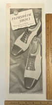 Vintage Print Ad Florsheim Fine Dress Shoes for Men and Women 1940s Ephemera - £7.80 GBP