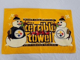 Pittsburgh Steelers Terrible Towel Myron Cope Snowman Christmas Edition - £15.81 GBP