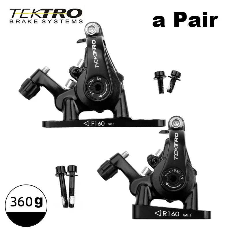 Tektro MD-C550 Road Bike Disc ke Dual Piston Front Rear kes Cable Caliper Mechan - $212.35