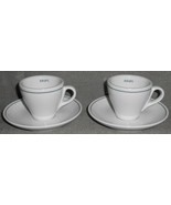 Set (2) KRUPS Espresso Cups and Saucers MADE IN ITALY - $29.69