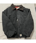 Vintage  Carhartt Jacket Black Santa Fe Red Lined Jacket JQ2105 Size 2XL - €134,82 EUR
