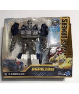 HASBRO TRANSFORMERS BUMBLE BEE BARRICADE FIGURE 7 INCHES TALL COLLECTIBL... - $30.75