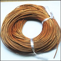 100 meters Genuine real leather cords pearl lustre shinning colors ropes size 2. - $99.17