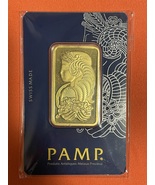 Gold Bar 31.10 Grams PAMP Suisse 1 Ounce Fine Gold 999.9 In Sealed Assay - £1,678.64 GBP
