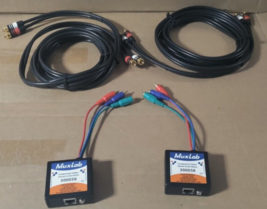 Lot of 2 MuxLab 500058 Component Video/Stereo Audio Balun with RCA CABLES - $59.99