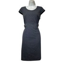Calvin Klein Shift Dress Grey Cap Sleeve w/ Buckle Accents Women&#39;s - $34.64