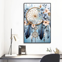 Watercolor Painting Art Dream Catcher Framed 12&#39; X 18&#39; Ready To Hang Wall Art  - £36.96 GBP