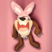 Looney Tunes 1997 Tasmanian Devil Taz Cartoon Plush Play By Play Pink Bu... - $8.47