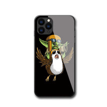 Star Wars, Baby Yoda Design 9, Tempered Glass Apple iPhone Cases - 13 12 11 X XR - £17.42 GBP