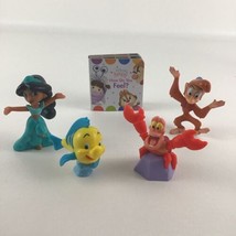 Disney Mini Board Book How Do You Feel with Chunky Figures Lot Jasmine Flounder - $19.75