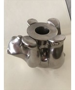 Vintage Restoration Hardware Polar Bear Silver Tone Metal Candle Holder ... - €20,78 EUR