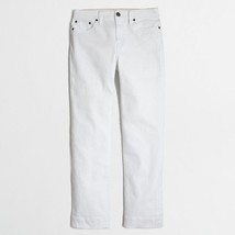 NWT Womens Size 32 32x26 J. Crew Off White High-Rise Cropped Straight Jeans - £30.74 GBP
