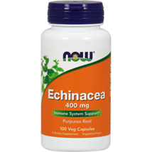 NEW Now Echinacea Immune System Support Vegan Gluten Free 400 Mg 100 Caps - £10.27 GBP