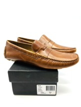 The Men Store at Bloomingdale&#39;s Penny Loafer Drivers- Cognac Leather, US 13 - £38.66 GBP