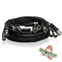 XLR Snake Cable (8 Channels) 20 FT by FAT TOAD - Patch Studio, Stage, Li... - £35.51 GBP