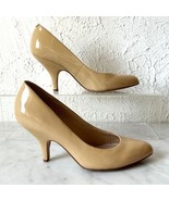 Vince Camuto Vickiy Beige Patent Leather Pumps Heels - Women&#39;s Size 6B - $30.66 CAD