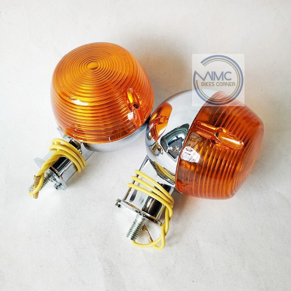 2x FRONT SIGNAL WINKER FLASHER 6V. FOR YAMAHA FS1 G6S G7S LS2 AS2 AS3 YA... - $8.81