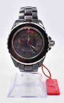 Swiss Legend Karamica Ceramic Quartz Watch Black MOP Dial FOR PARTS - $58.41