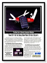 Crimstopper Hi-Pro Security Products Swiss Army Knife Vintage 1991 Magazine Ad - £7.75 GBP