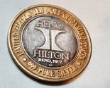 Hilton Reno Limited Edition Ten Dollar .999 Pure Silver Strike Gaming To... - $17.49