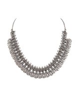 Sansar India Silver Tone Oxidised Metal Boho Bollywood Indian Choker Nec... - $9.01