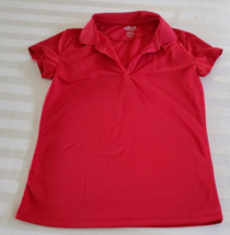 Izod School Wear Red Polo Shirt Girls size L/14 - $9.89