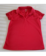 Izod School Wear Red Polo Shirt Girls size L/14 - £7.79 GBP