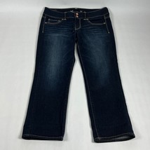 American Eagle Artist Straight Womens Jeans 8 Blue Stretch Dark Wash **H... - $18.99