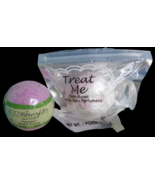 Treat Me Bath Burst Cupcake Bomb 3.5 oz &amp; Body Benefits Bath Fizzy 3 oz - £3.16 GBP