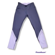 Apana Women&#39;s Color Block Purple Gray Workout Leggings - Size S - £10.09 GBP