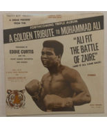 Muhammad Ali Zaire Boxing Disco Stereo Vintage Eddie Curtis LP Record Se... - $847.47