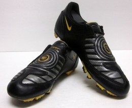 Nike Total ninety Soccer Cleats Shoes Youth (6Y) Synthetic Black Leather... - $35.17