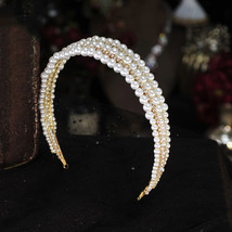 Princess Wedding Bridal Bridesmaid Tiara Crown Headband Girls Multi-layer  Rhine - £20.06 GBP