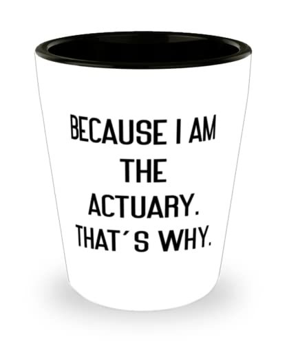 Motivational Actuary, Because I Am the Actuary. That&#39;s Why, Actuary Shot... - $9.75