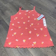 Cat &amp; Jack Coral Floral Size XL 14-16 Tank Top NWT - £2.76 GBP