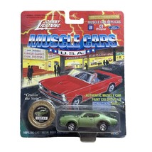 Johnny Lightning Muscle Car USA 1969 Olds 442 Aspen Green Series 1 1/64 - £6.32 GBP