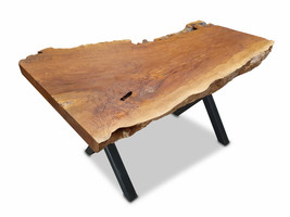 Table Top Solid Wood Natural Edge 250 CM Wood Dining Table Plate Wooden Table - $890.99+