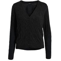 Minnie Rose cable knit cardigan in BLACK - £144.89 GBP