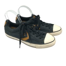 Converse Low Top Sneakers Canvas Black Brown Mens 9.5 Womens 11.5 - £18.87 GBP