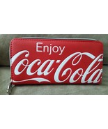 COCA-COLA RED ZIPPER WALLET Brand New 7&quot; 8&quot; JAPAN TOREBA Coke - $68.37 CAD