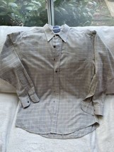 Pendleton Multi Color Plaid Button up Shirt Large USA Fabric - £21.96 GBP
