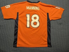 NFL Team Apparel Denver Broncos Peyton Manning #18 Jersey Youth XL Orange - $12.00
