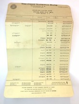 The First National Bank of Southhampton NY Estate Paperwork 1950 Irving ... - $12.00